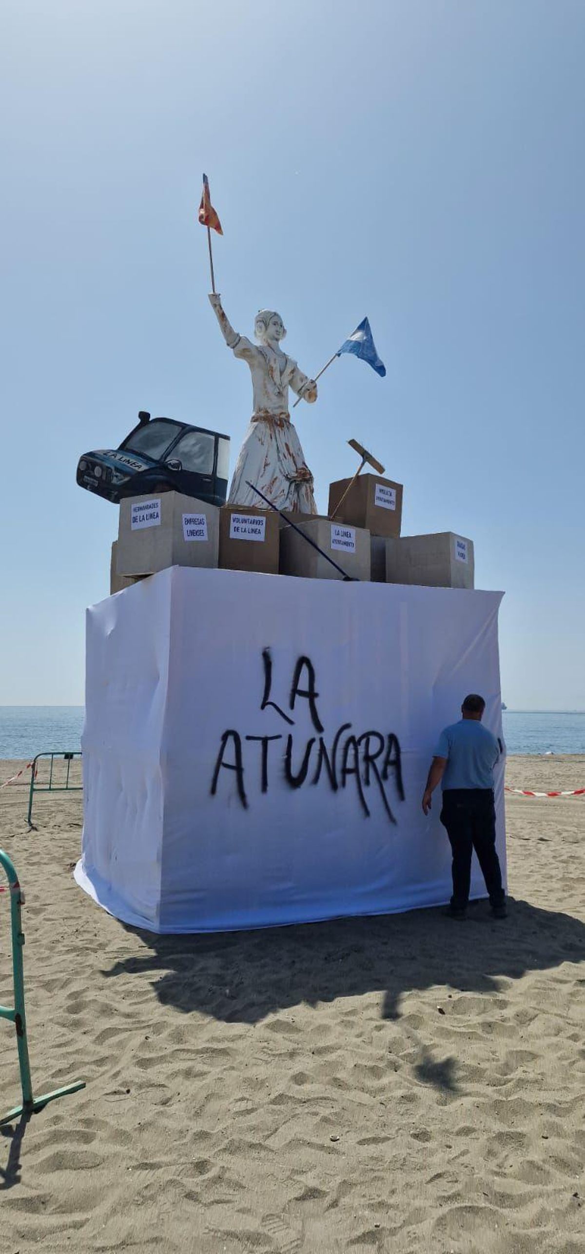 La hoguera de la Línea de la Concepción