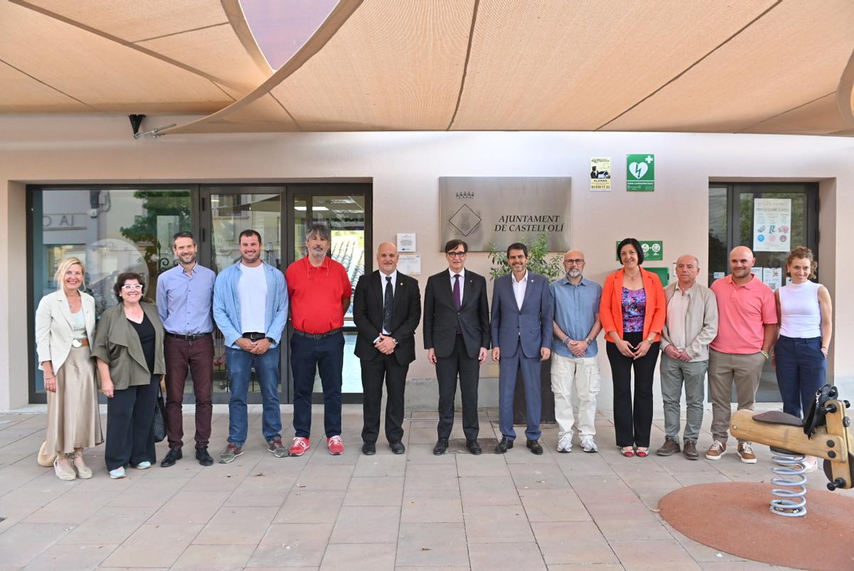 Castellolí rep la visita institucional del president Salvador Illa