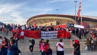 Lo que no se vio del Marruecos-Perú en Madrid: protestas políticas, dos equipos locales y un estadio medio vacío