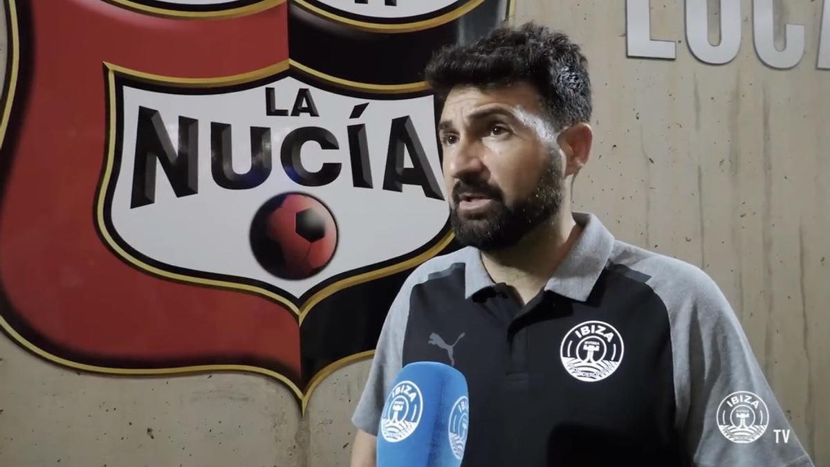 Romo en el momento de dar declaraciones tras el partido contra el Albacete.