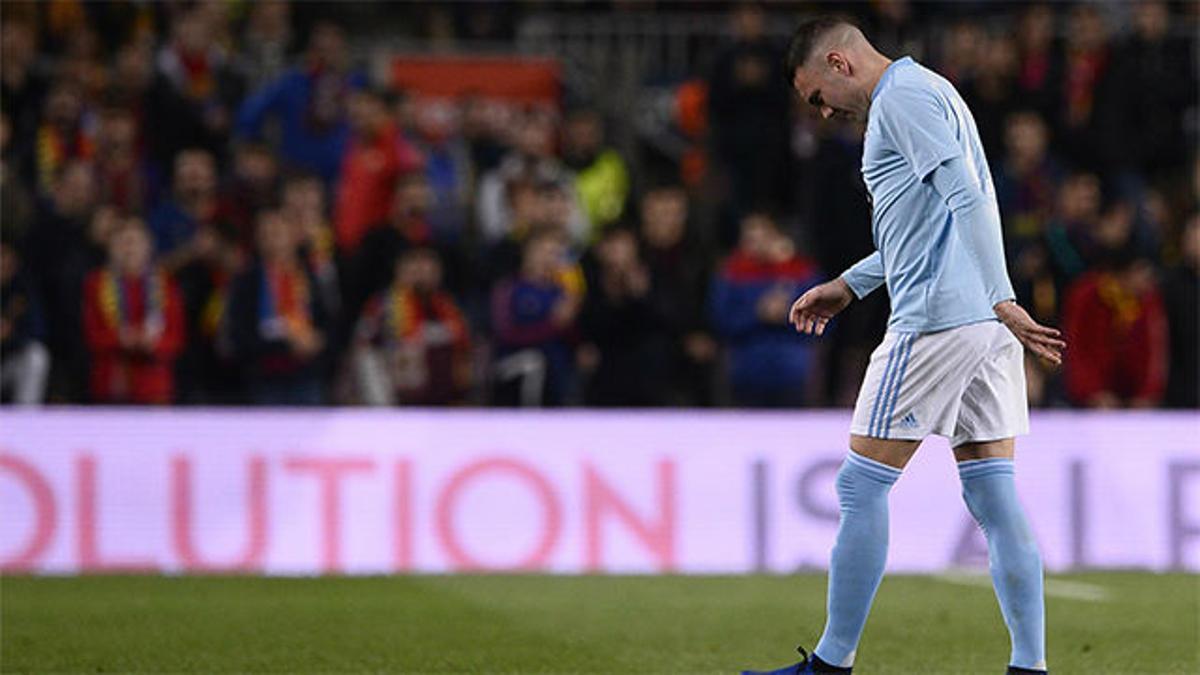 Aspas se marchó lesionado