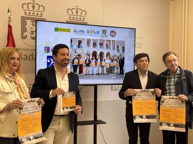 La Banda Municipal de Música de Badajoz celebrará cinco conciertos en San Francisco para dar visibilidad a distintas asociaciones