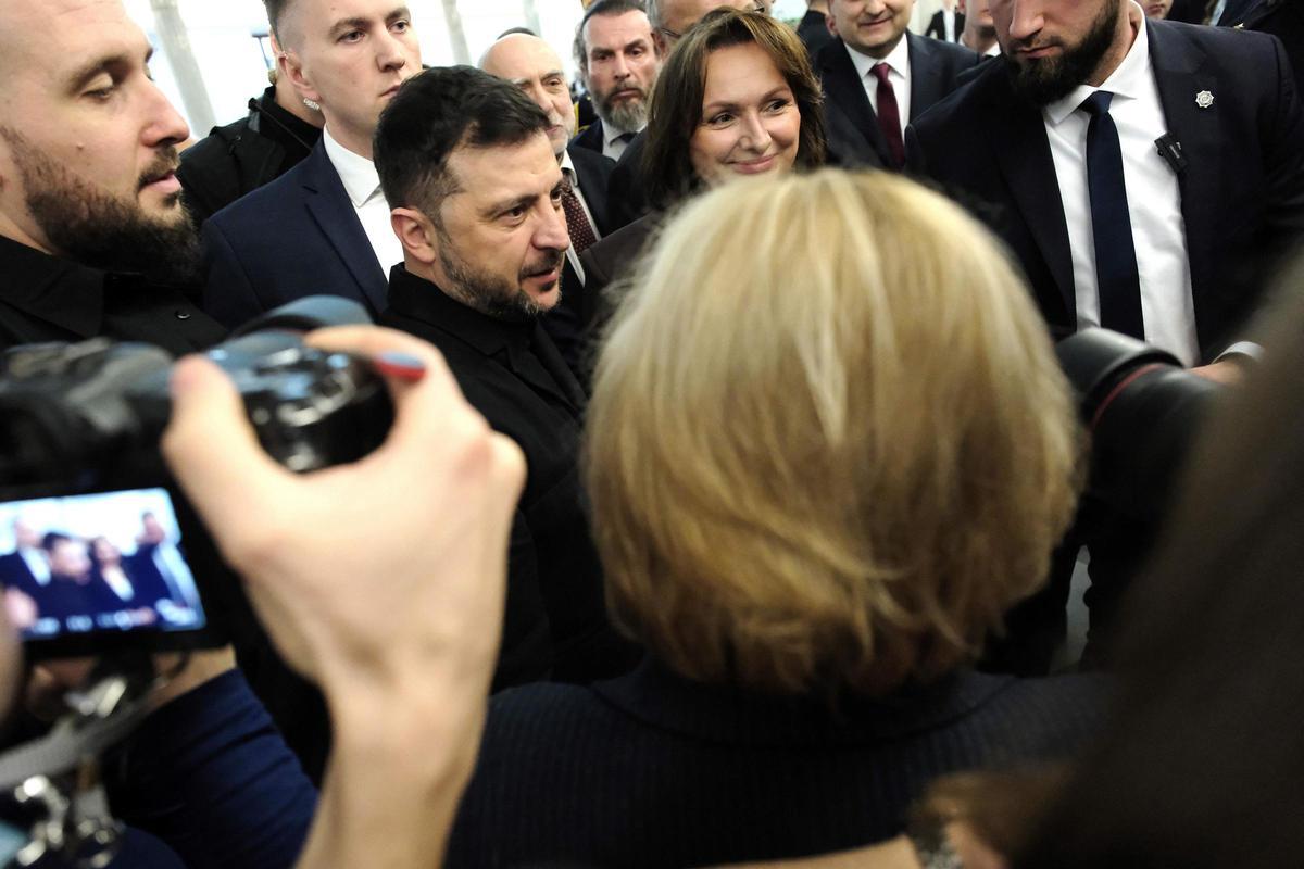 El presidente ucraniano, Volodimir Zelenski, en una reciente visita a Polonia.