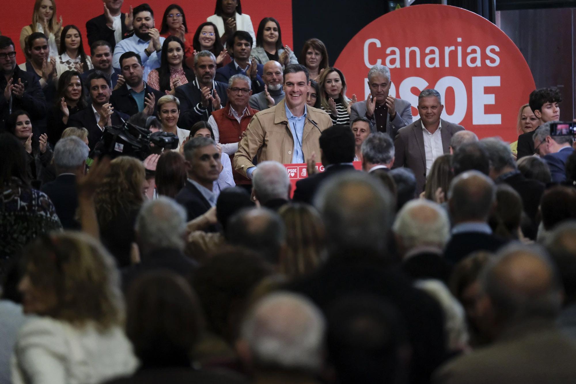 Mitin de Pedro Sánchez en Las Palmas de Gran Canaria