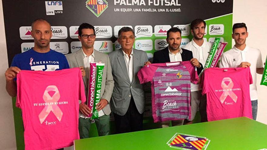 El Palma Futsal abandera la lucha contra el cáncer de mama