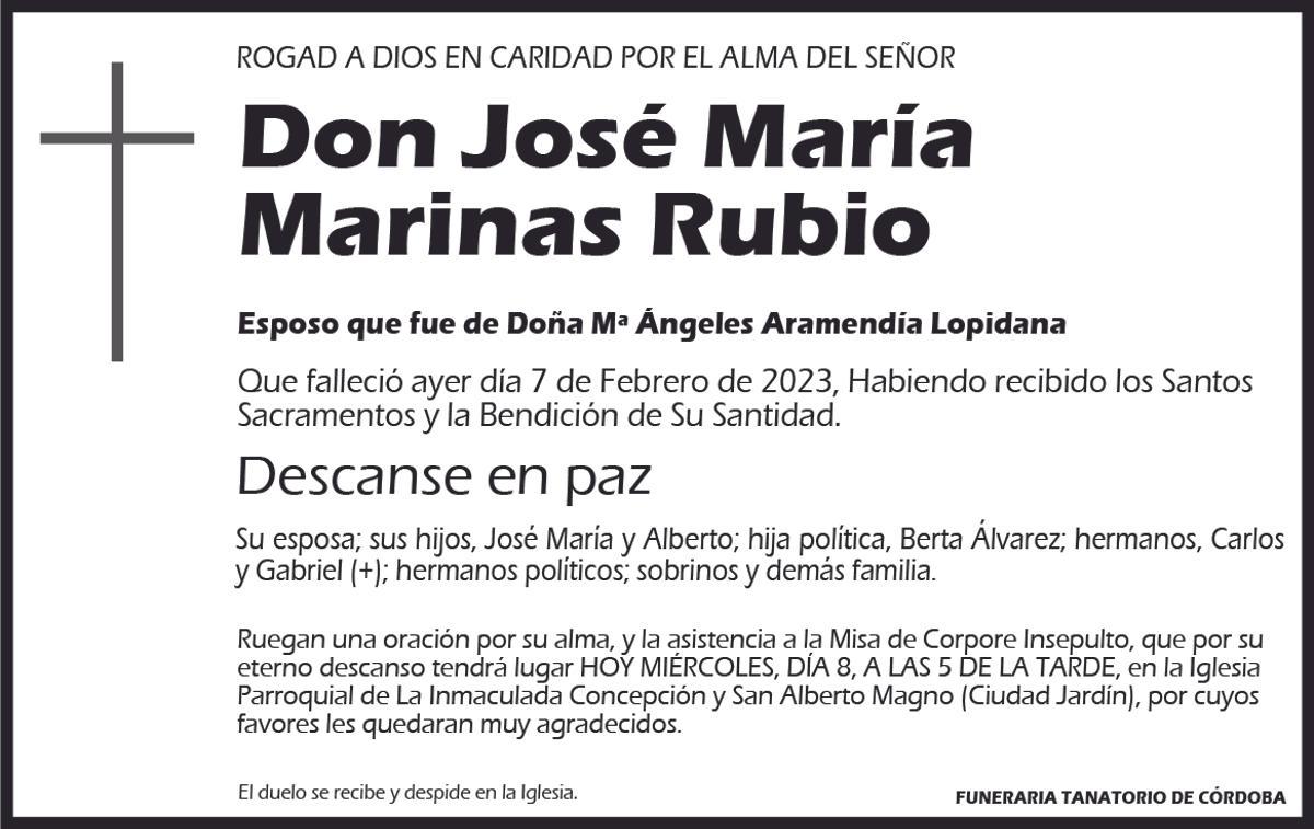 José María Marinas Rubio