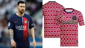 Combo del Messi con la camiseta del Capitán América