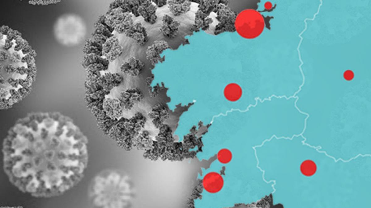 El mapa y la evolución del coronavirus en Galicia