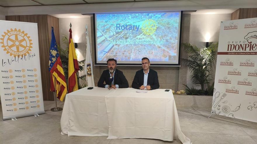 El Club Rotary de la Vall d'Uixó impulsa una gran campaña solidaria tras el incendio forestal
