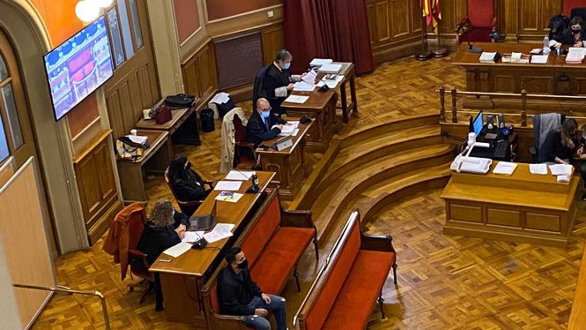 El acusado durante el juicio celebrado en la Audiencia de Barcelona