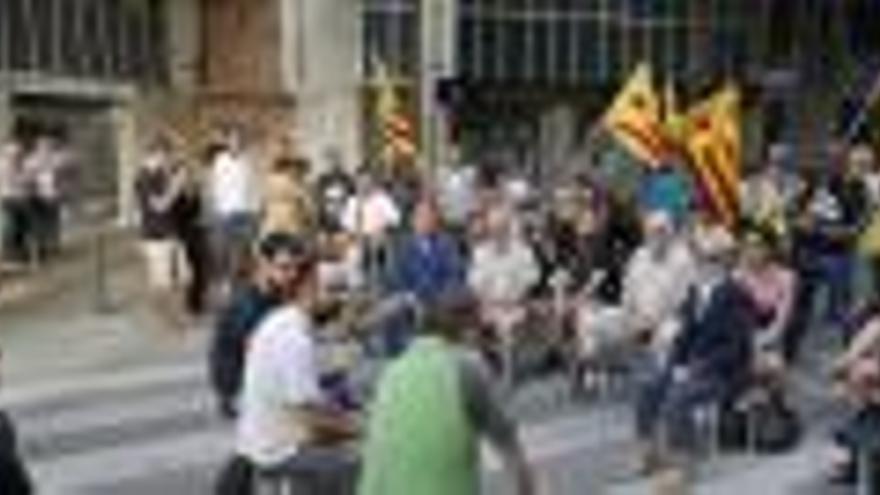 Protesta de la CUP per la presència del Rei a Girona.