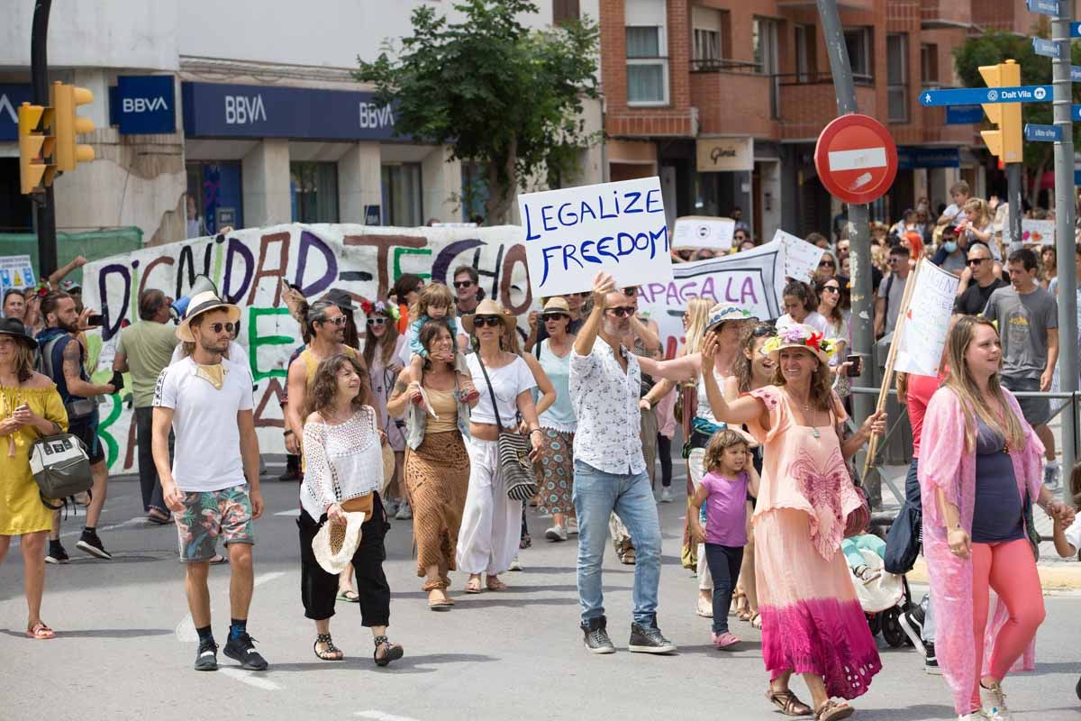 Manifestación Ibiza Respira en Ibiza