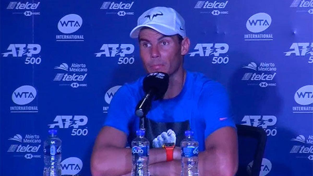 Nadal sobre el coronavirus: "Ojalá se pare esta sicosis, este miedo"