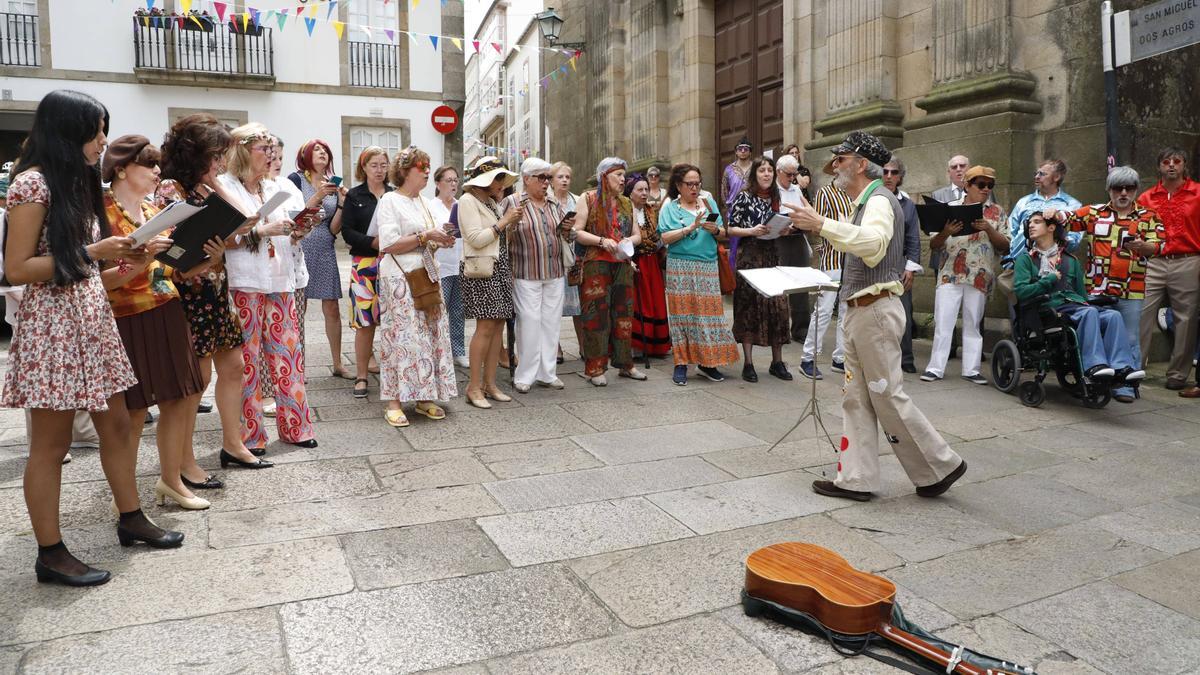 Festa '50 anos aló' en San Martiño Pinario