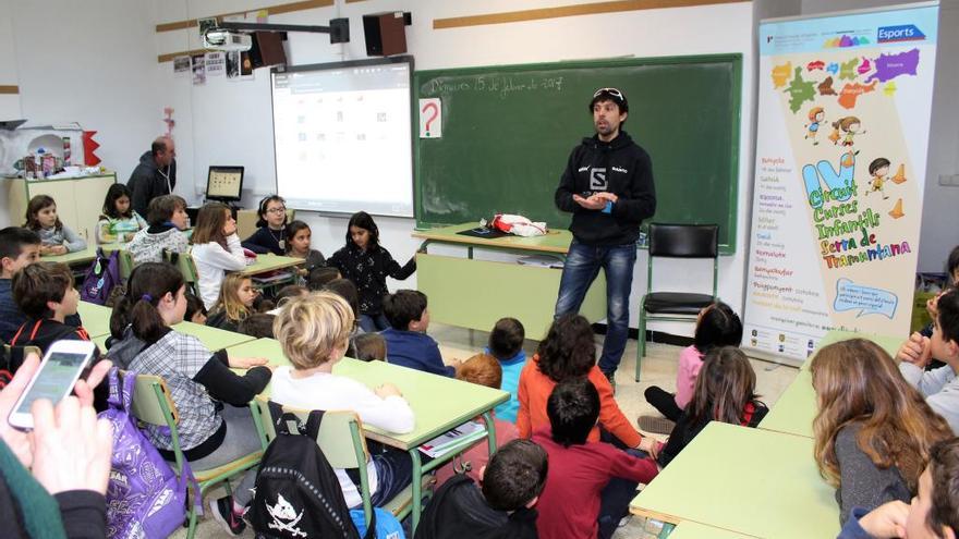 Tòfol Castanyer, en el CEIP de Bunyola