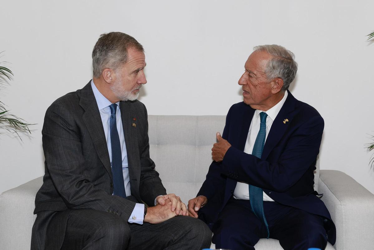 Felipe VI y Rebelo de Sousa, en una foto de archivo de noviembre de 2024
