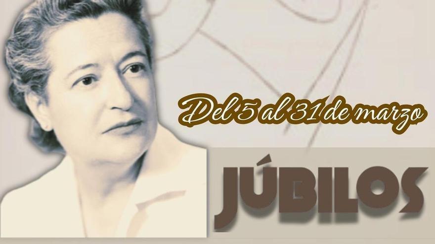 Cartel de la exposición de homenaje a Carmen Conde.