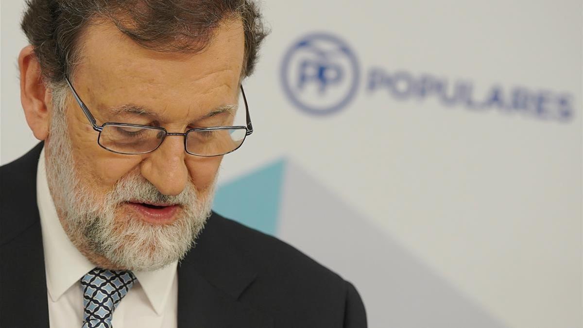 Rajoy anuncia que dejará la presidencia del PP