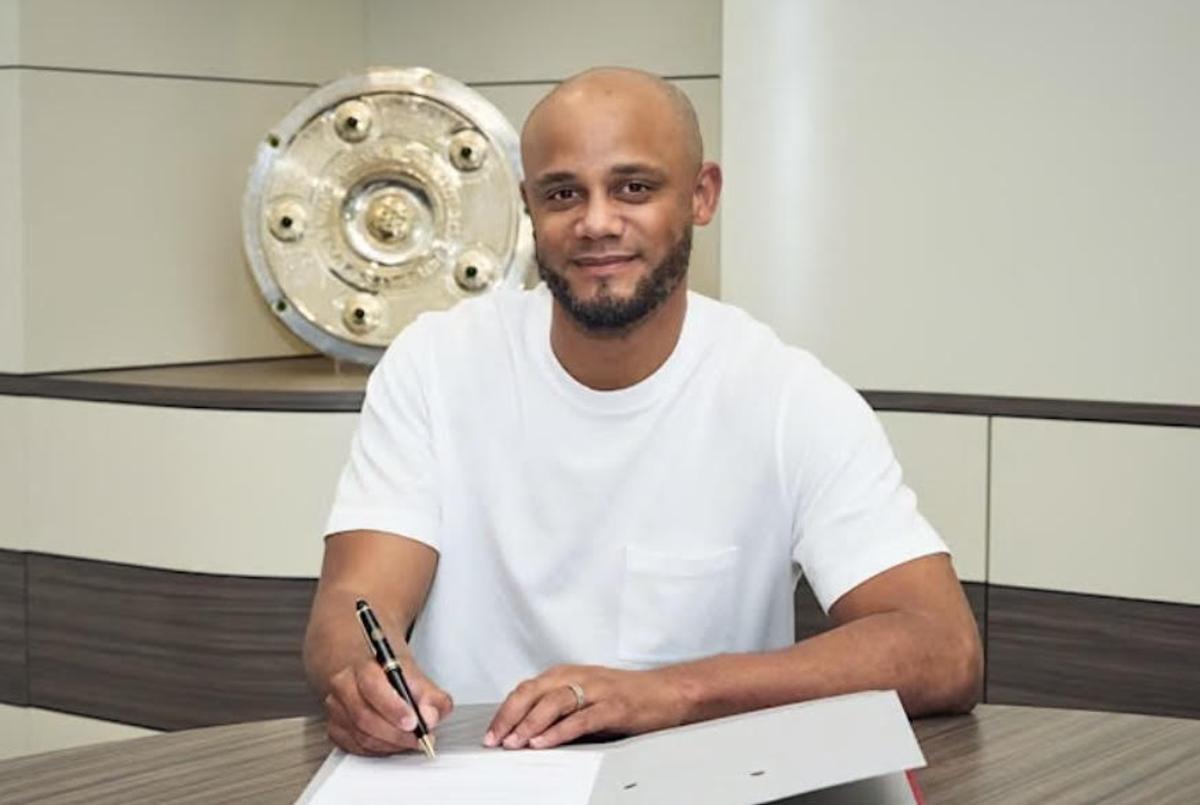 Vincent Kompany signs for three seasons with Bayern