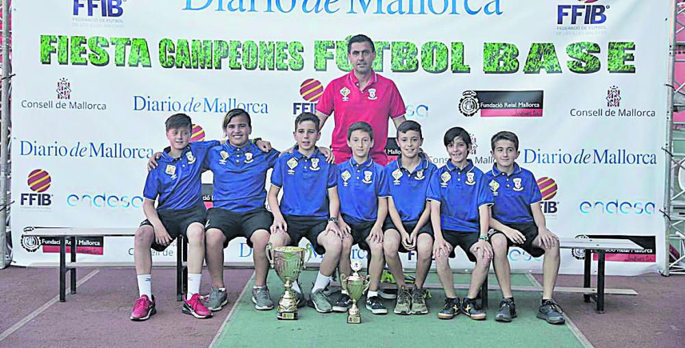 CAMPEÓN FÚTBOL SALA: Fisiomedia Manacor Palma Futsal. Alevín Primera Liga A y Copa