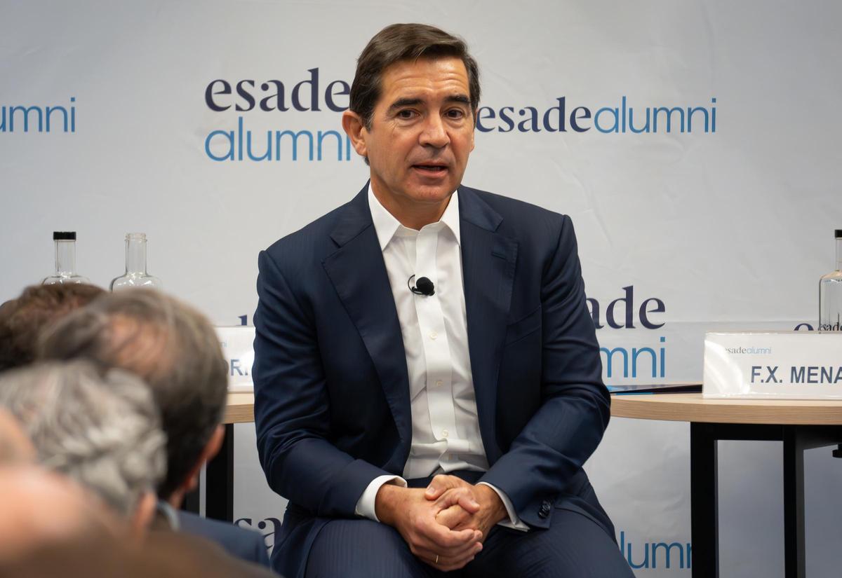 Carlos Torres Vila, presidente del BBVA en Esade en Barcelona