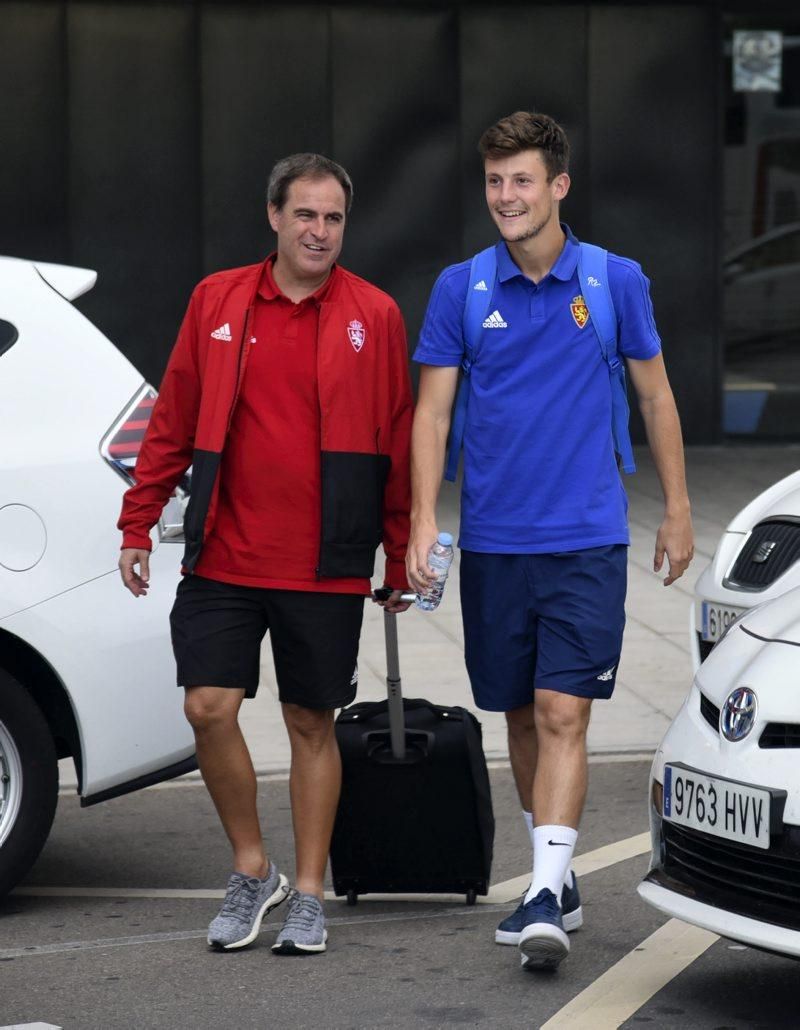 Llegada del Real Zaragoza desde Almería