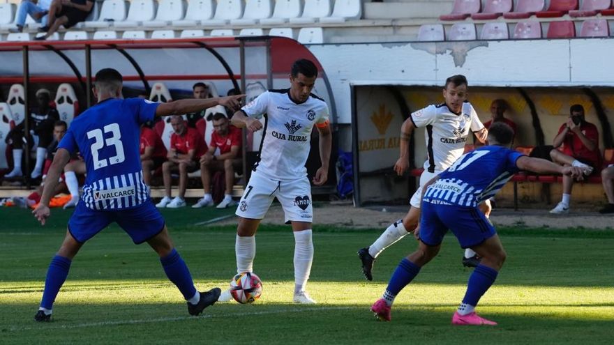 Dani Hernández, en un momento del Zamora CF - Ponferradina