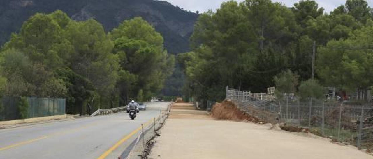 El carril bici de la carretera a Barx estará en primavera