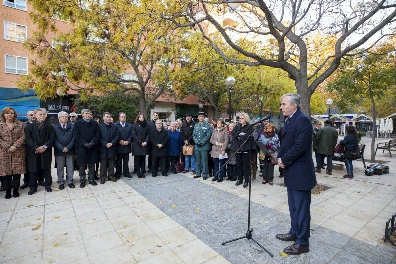 Homenaje a las víctimas de la casa cuartel de Zaragoza