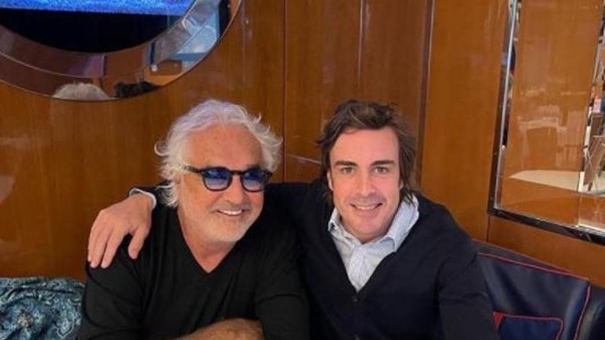 Flavio Briatore y Fernando Alonso