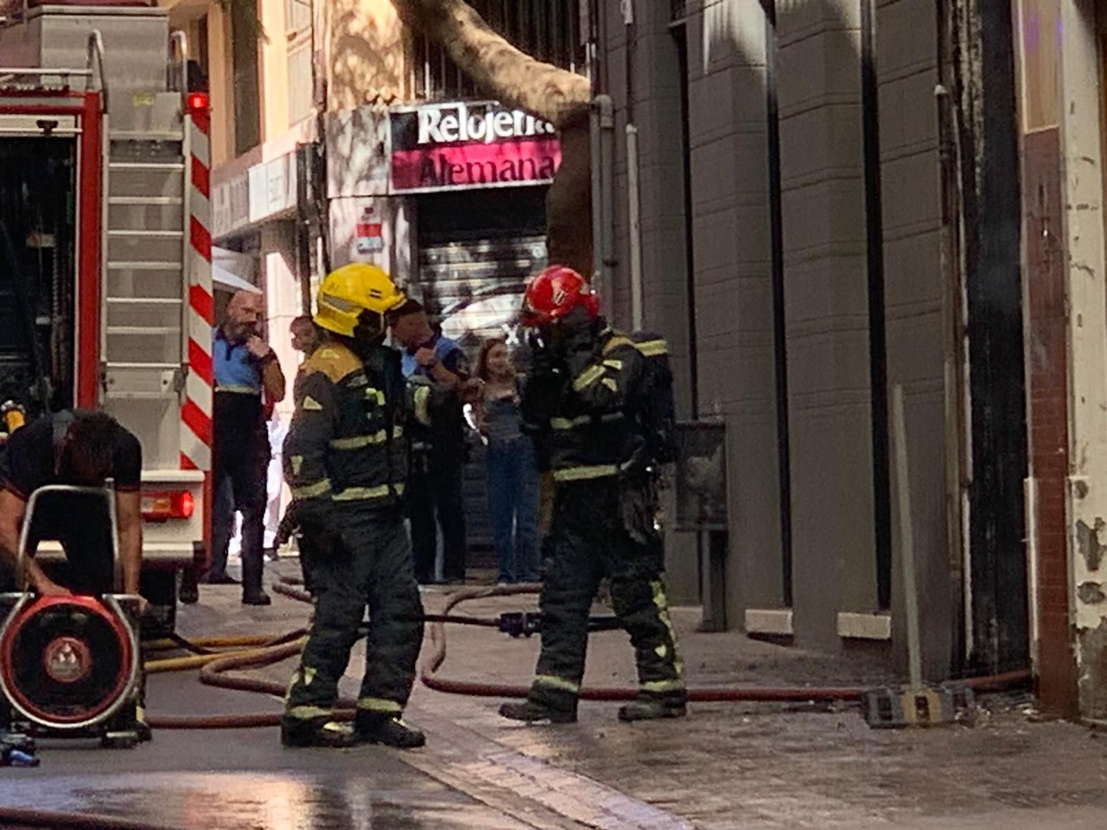 Incendio en la calle Primo de Rivera