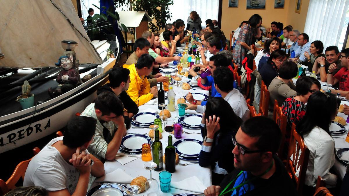 El restaurante A Pedra, hace casi una década.