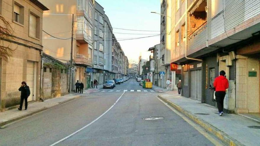 Una vista del tramo de la calle Concepción Arenal que recibirá la mejora. // Santos Álvarez