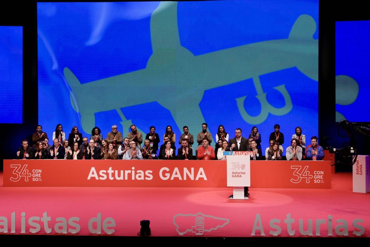 Adrián Barbón, en su intervención en la última jornada del congreso de la FSA en Avilés.