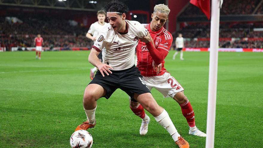Resumen, goles y highlights del Nottingham Forest FC 0 - 1 Midtjylland de la ida de octavos de final de Europa League
