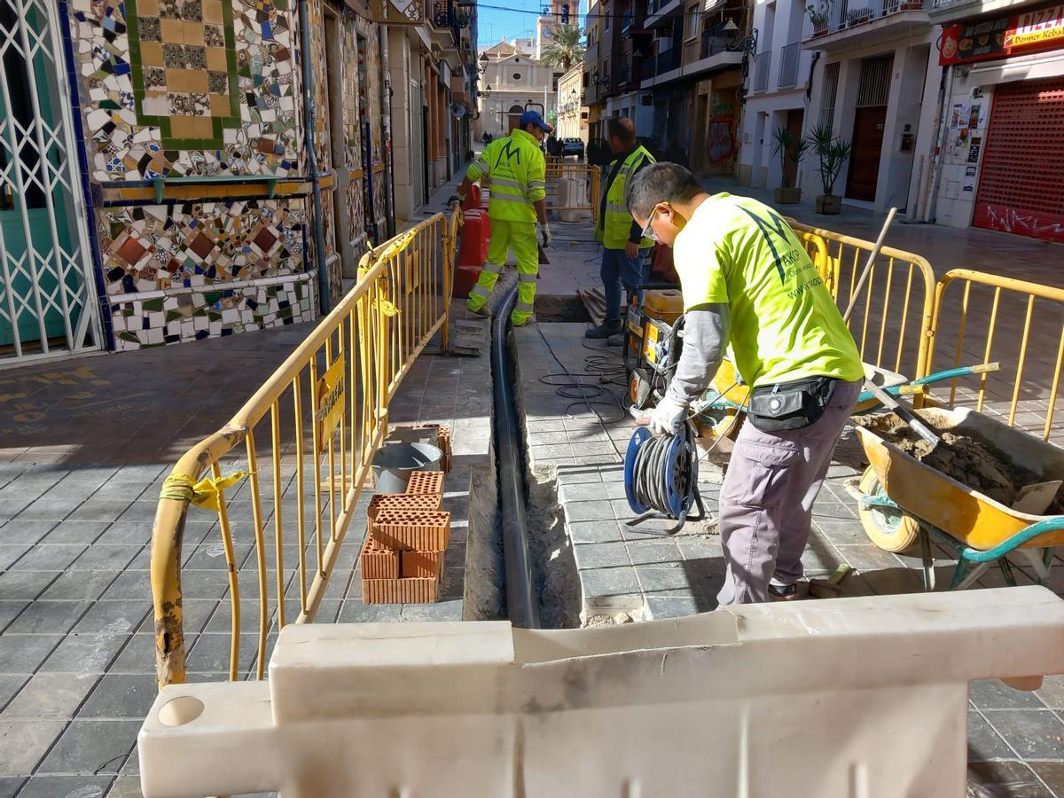 Actuación en la calle Murta de Benimaclet