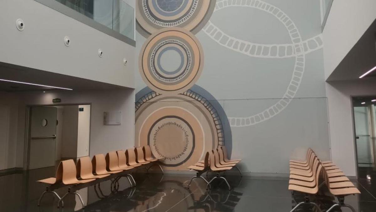 Sala de espera del nuevo hospital de Alcañiz.