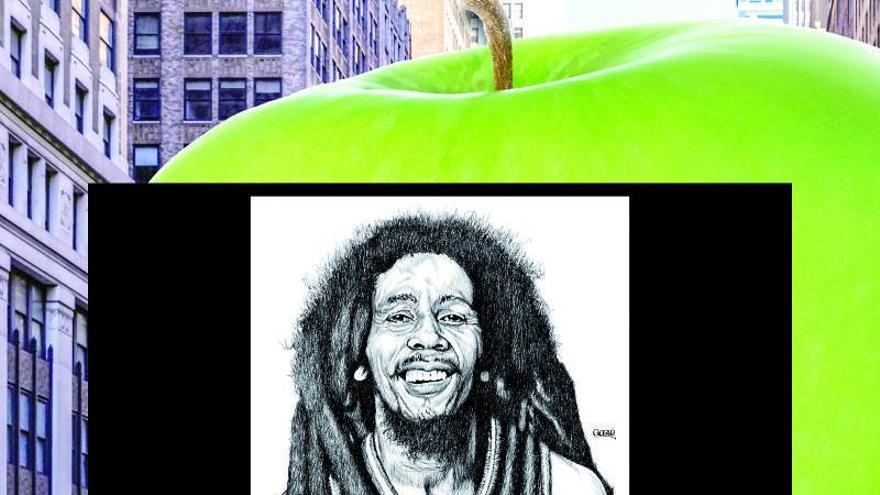 Gogue lleva a Nueva York sus caricaturas de Bob Marley y John Lennon