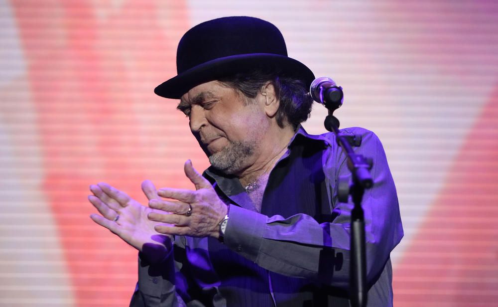 El cantante y compositor jiennense actuó este jueves en el Palacio de Deportes Martín Carpena dentro de la gira de presentación de su disco 'Lo niego todo'.