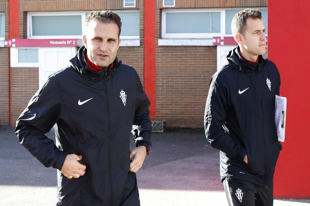 Entrenamiento del Sporting de Gijón