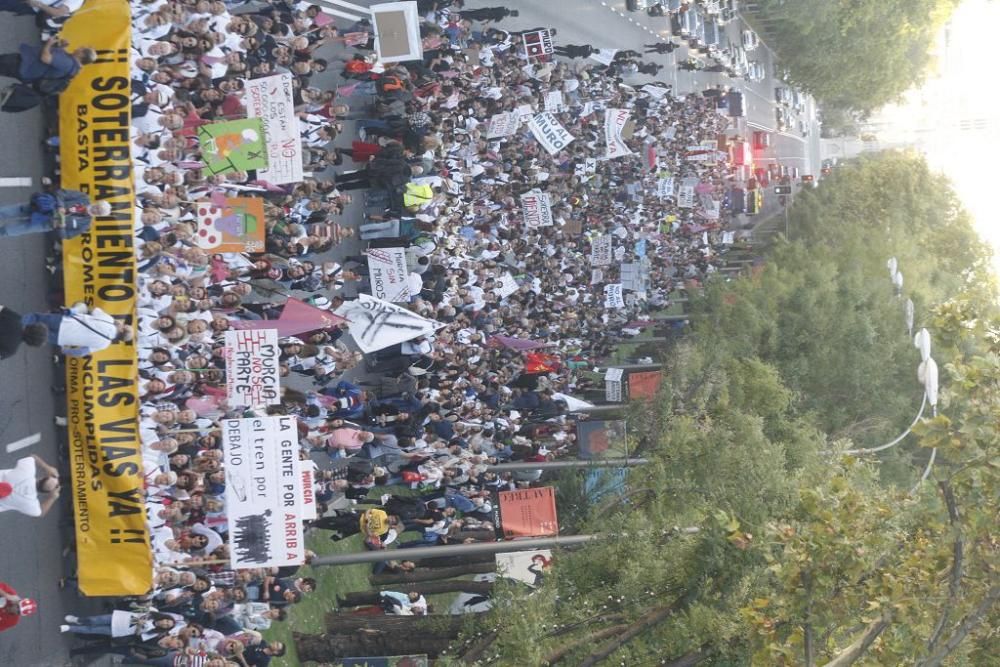 Manifestación contra el muro de Murcia en Madrid