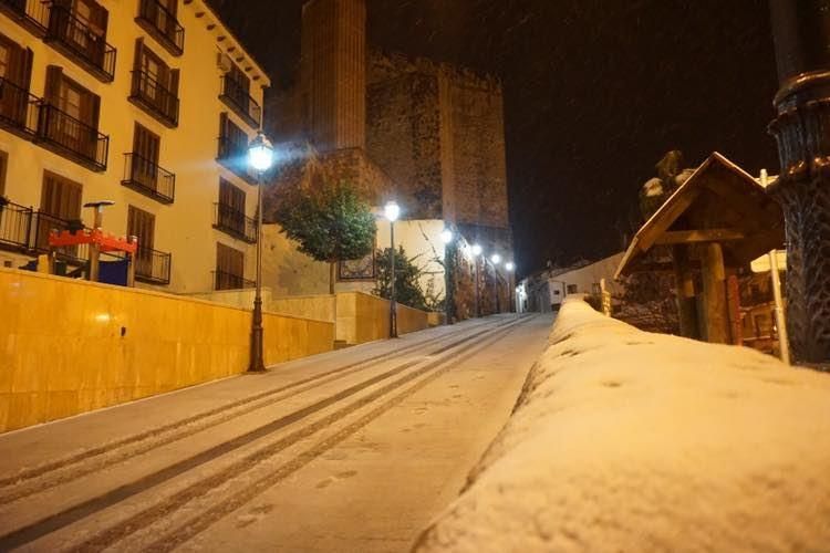 Nieve sobre Utiel y Requena