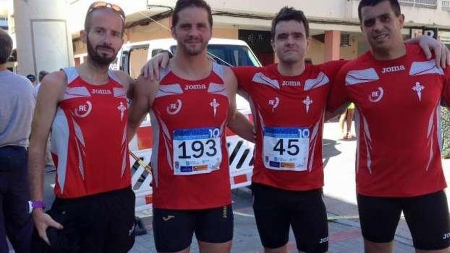 El Atletismo A Estrada, en el Gallego en ruta