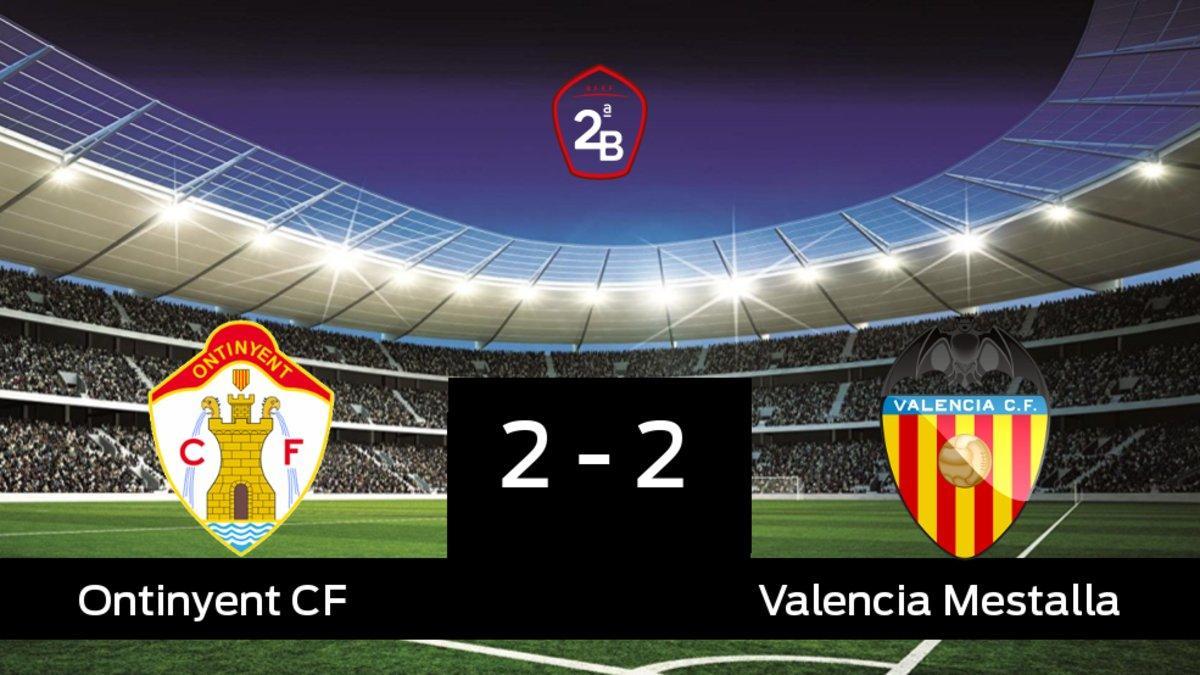 Empate a dos entre el Ontinyent y el Valencia Mestalla