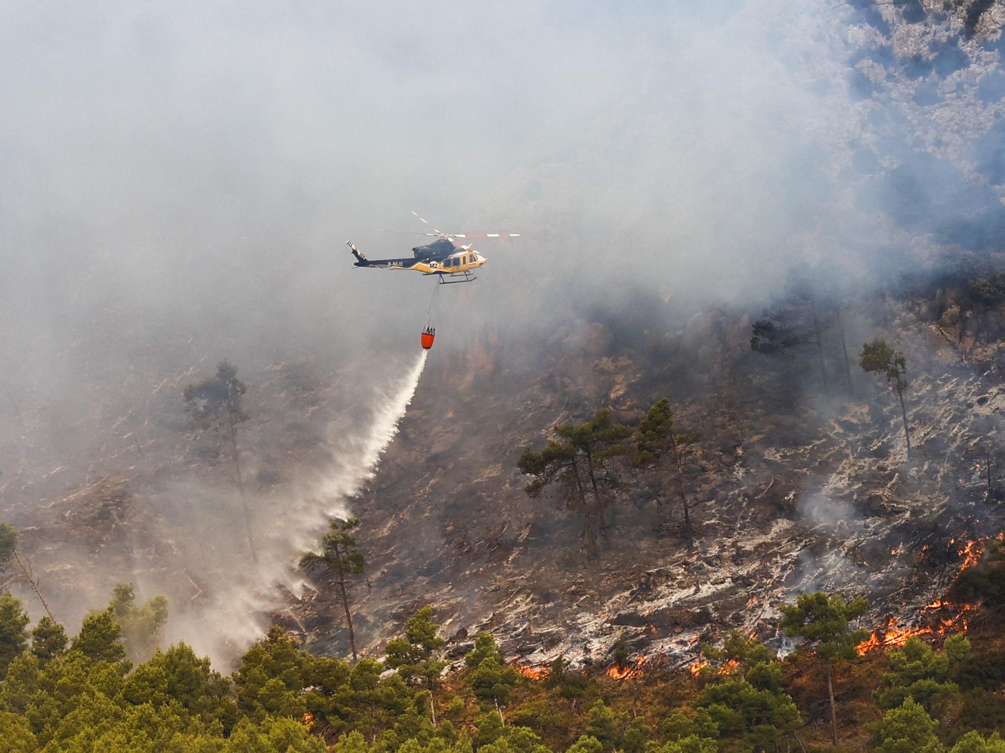 Desoladoras imágenes del incendio de Bejís