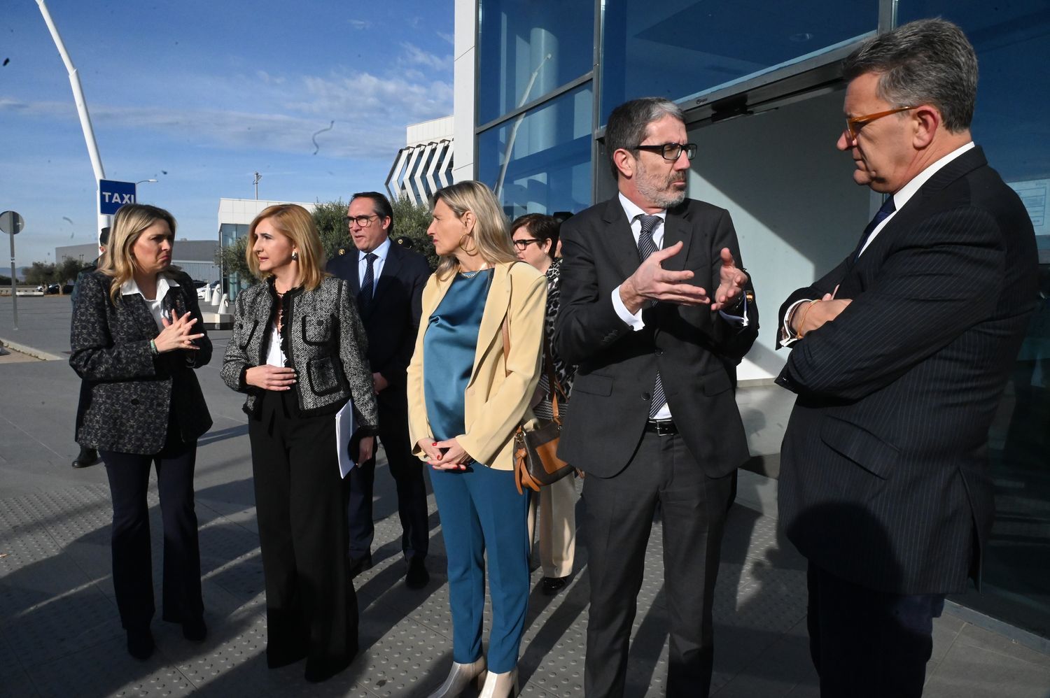 Presentación de Justo Vellón como director y visita al aeropuerto de Castellón