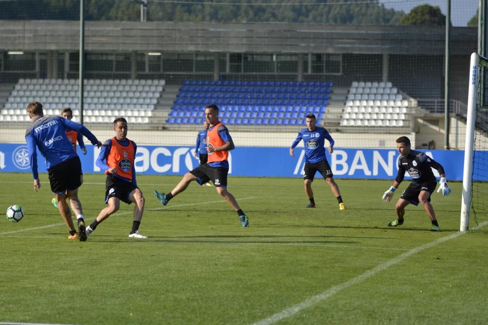 El Dépor madruga para entrenar antes del parón