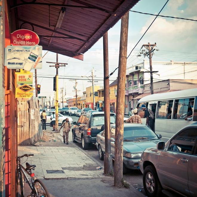 Calle de Kingston, Jamaica