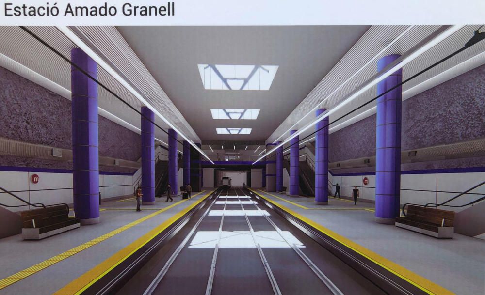 Así serán las estaciones de la línea T10 del metro a Natzaret