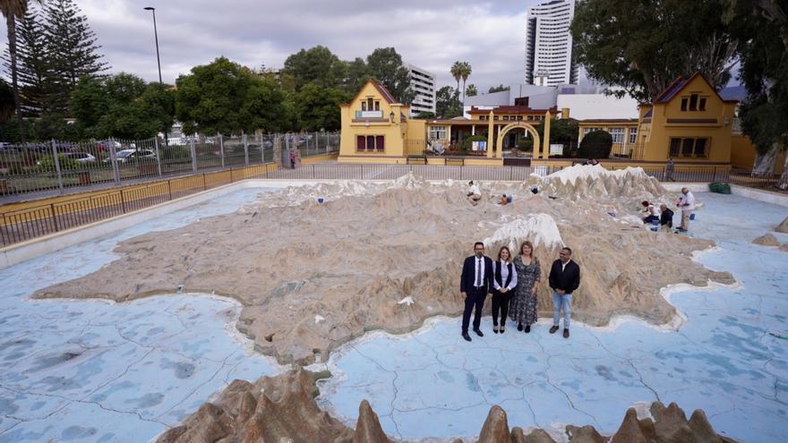 En marcha la reforma del mapa en relieve de la Escuela Infantil de Martiricos